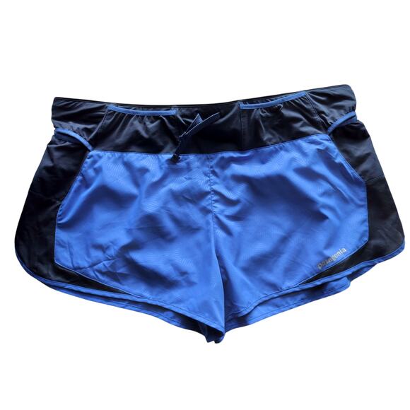 Patagonia Women's Strider Pro Short 2.5" Lightweight Blue Shorts Size L - Picture 2 of 14